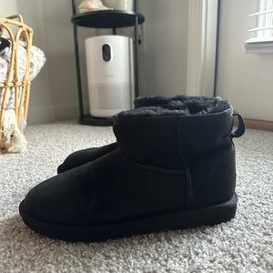 black ugg mini boots - never worn